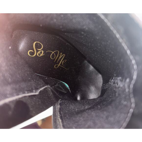 So Me Black stiletto heel booties 6 - Picture 6 of 6